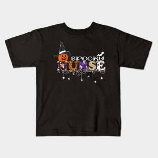 Halloween Spooky Nurse Kids T-Shirt